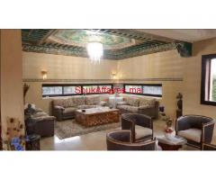 villa meublée de 5ch piscine sur la rt ourika