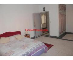 Spacieux étage villa meublé terrasse Semlalia