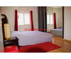 Superbe appart familial 3ch meublé à Guéliz