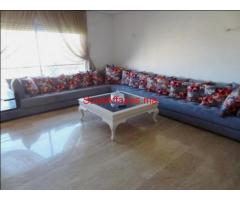 Appart meublé de 3pièces vc balcon à Guéliz