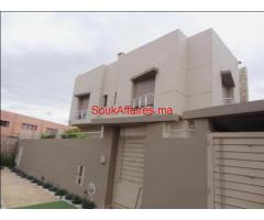 RDC de villa meublé de 3ch  salon terrasse