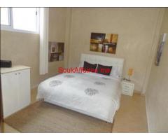 RDC de villa meublé de 3ch  salon terrasse