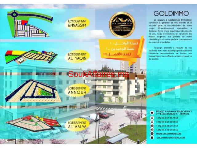 LOTISSEMENT AL YAQIN A PARTIR DE 2200DH M² LOTISSEMENT AL YAQIN A PARTIR DE 2200DH M²