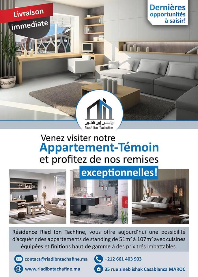 Appartement Témoin à vendre Appartement Témoin à vendre