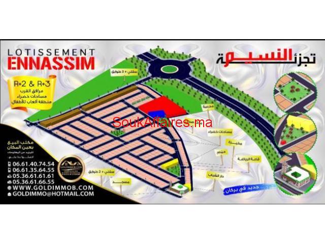 LOTISSEMENT NASSIM PRIX A PARTIR DE 2700DH M² LOTISSEMENT NASSIM PRIX A PARTIR DE 2700DH M²