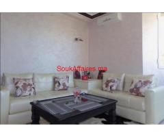 Appart rénové de 2ch meublé vc grde terrasse à Bab Ighli