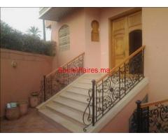 location etage villa   meublé  route de casa