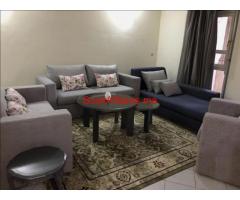 Appart bien meublé de 3 ch vc balcon à Gueliz