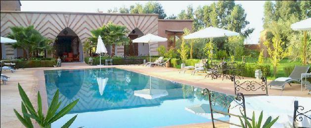 Maison d’hôtes meublée vc piscine jardin sur la Route de Ouarzazate