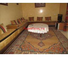 etage villa meublé a louer  route de casa