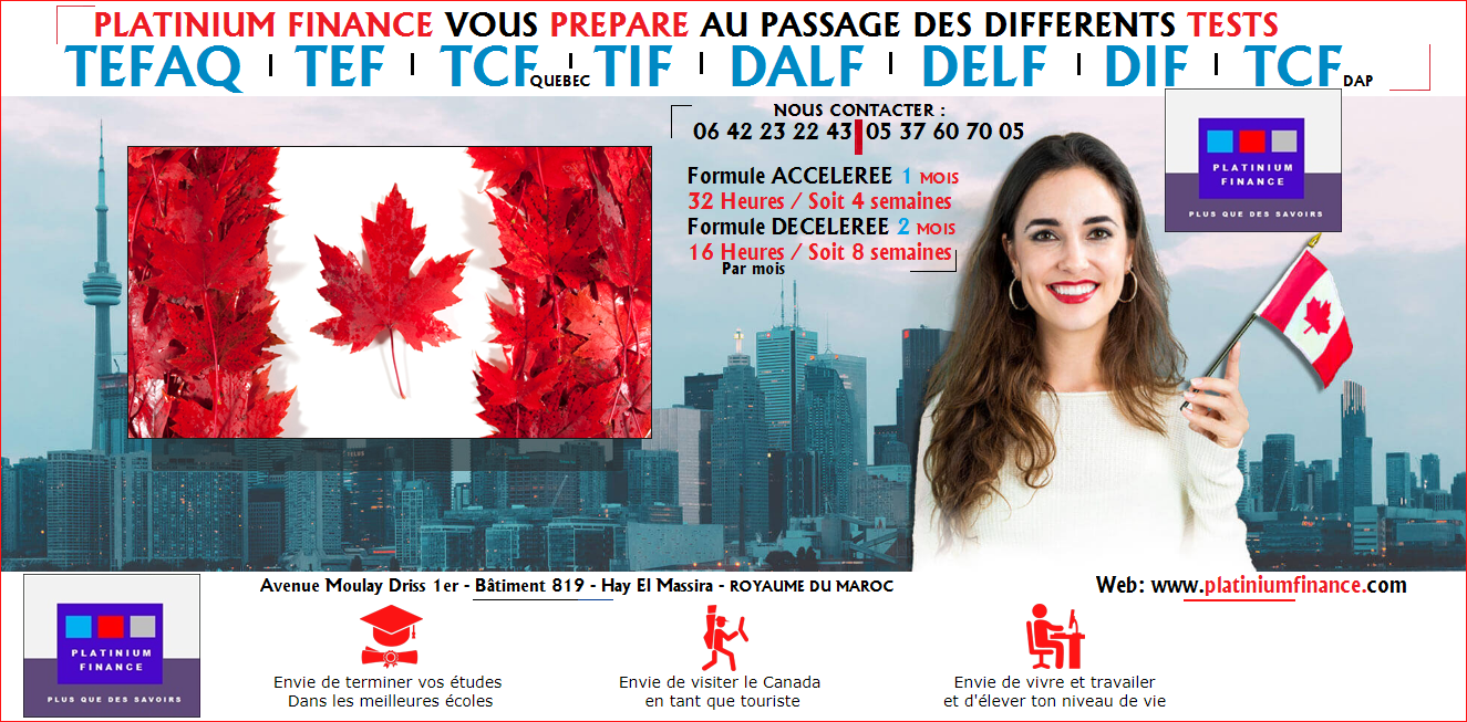 Préparation aux TESTS -/ TEFAQ-TCF-TEF-TFI- DELF-DALF-DILF- CANADA - FRANCE –TEMARA