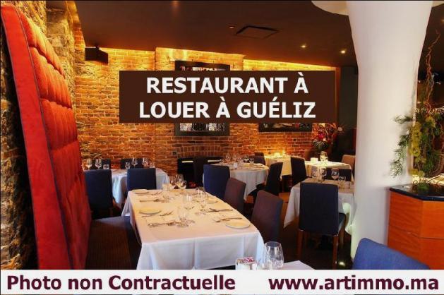 Restaurant en location gerance libre Gueliz