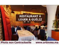 Restaurant en location gerance libre Gueliz