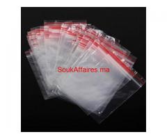 SACHET A FERMETURE RABATTABLE TRANSPARENT ADHÉSIF