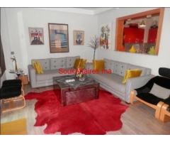 Duplex meuble vc terrasse sur Rte de casa