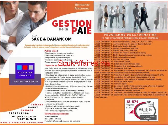 FORMATION- RESPONSABLE -GESTIONNAIRE PAIE