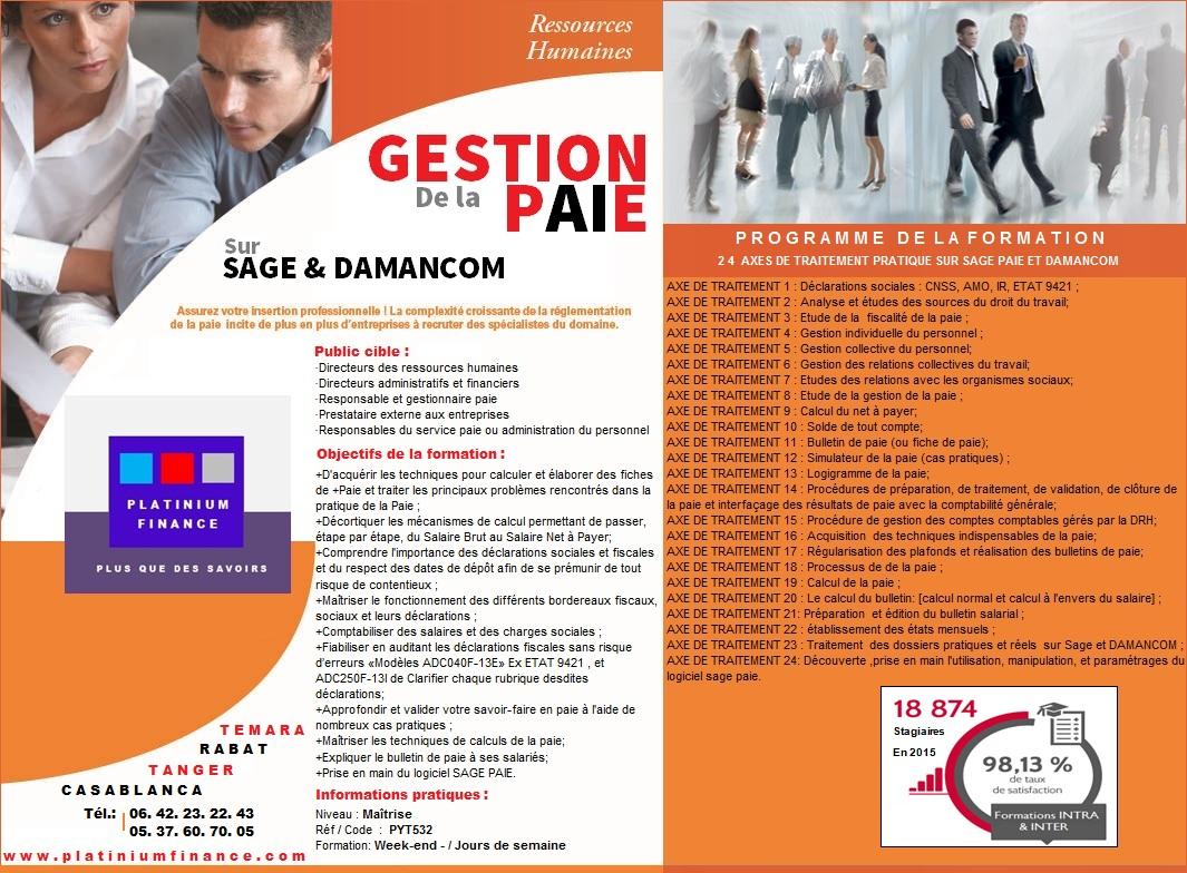 FORMATION- RESPONSABLE -GESTIONNAIRE PAIE