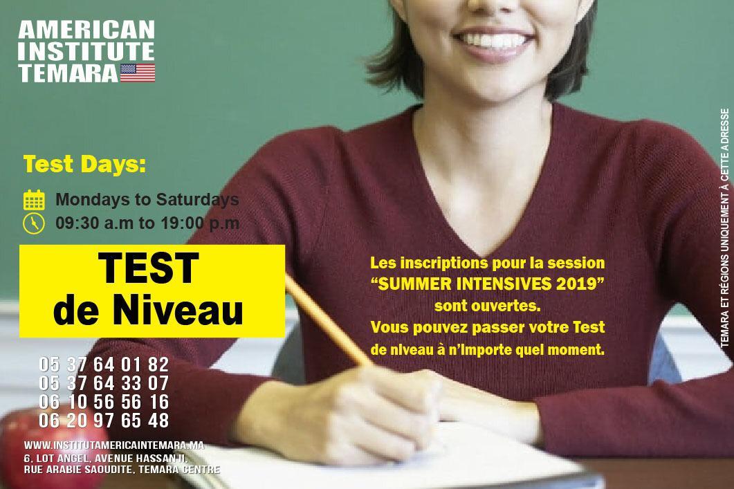 Découvrez le teste de niveau d’Anglais avec l’Institut Amèricain Temara