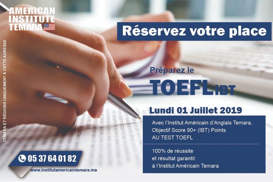 PREPARATION TOEFL À L'INSTITUT AMERICAIN TEMARA