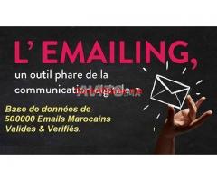 Base donnée 700 000 adresses emails des sociétés