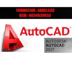 Formation en AUTOCAD 2D et  3D à domicile ou en grp